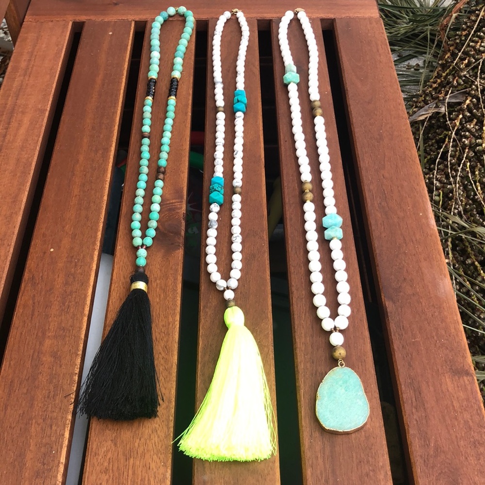 💛Loves Affect Black Tassel Necklace